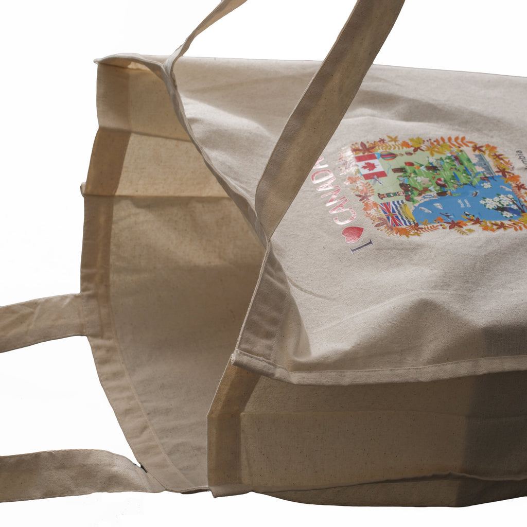 Eco Friendly cotton tote Bags-Black Bear