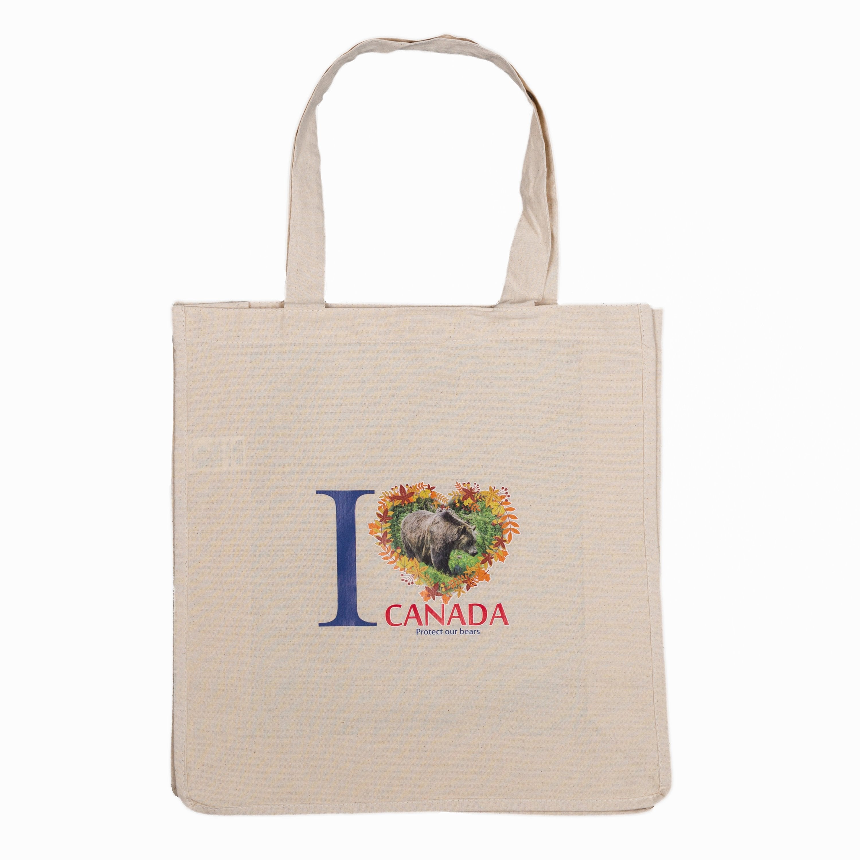 Eco Friendly cotton tote Bags-Black Bear